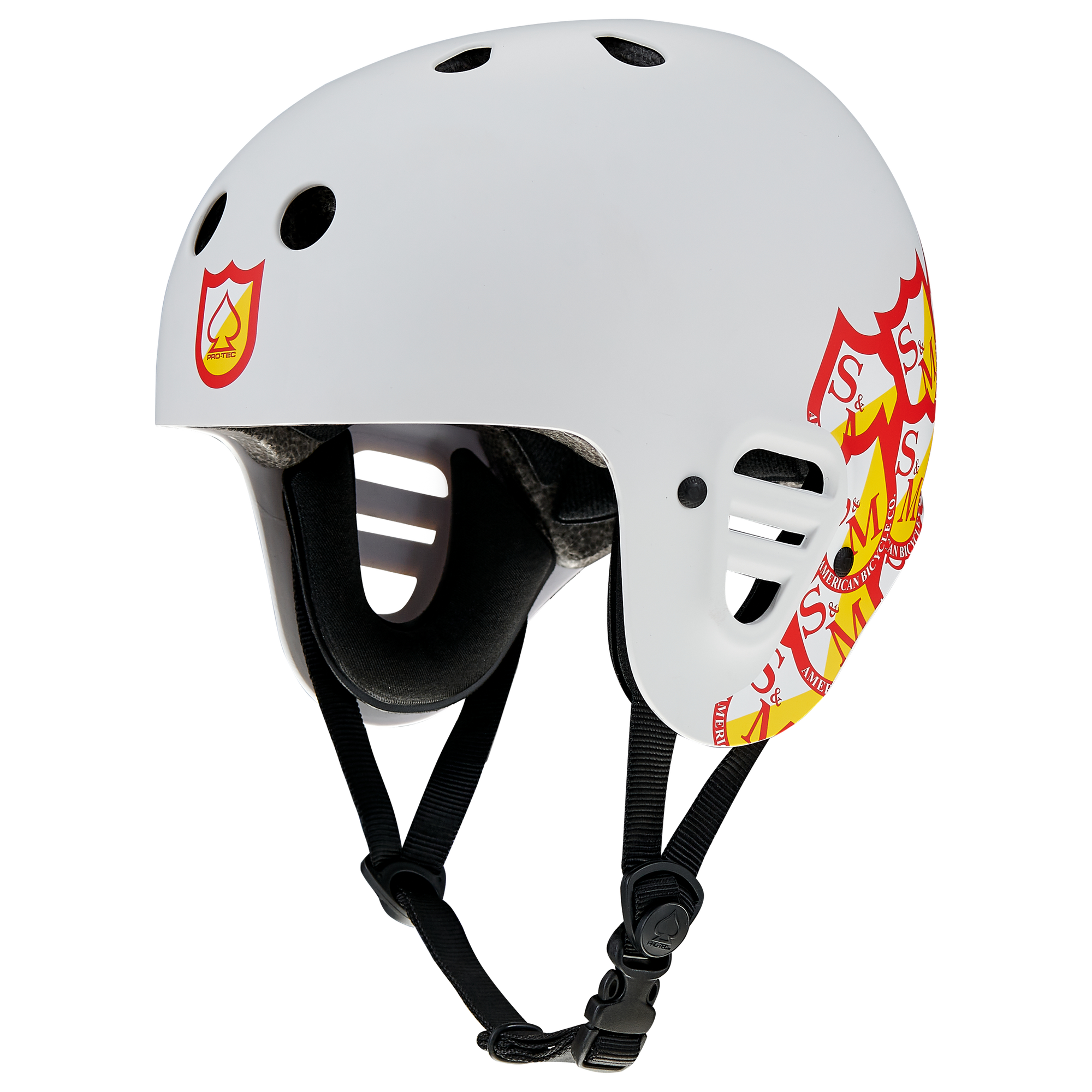 Pro-Tec Full Cut Certified Helmet S&amp;M Shield - Light Grey