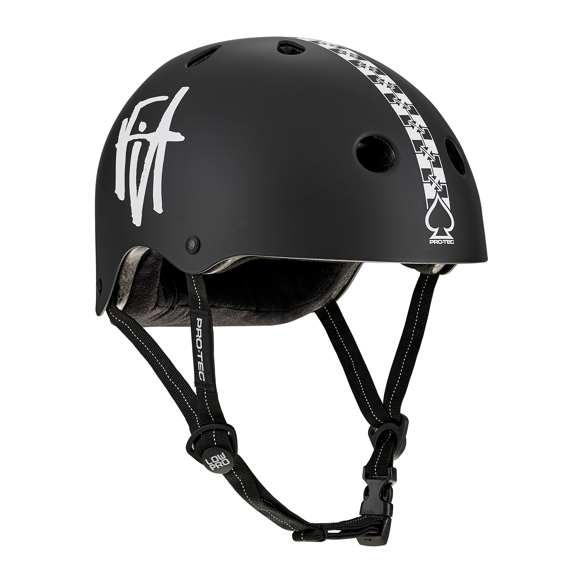 Pro-Tec Low Pro Certified Helmet FIT Checkered - Matte Black