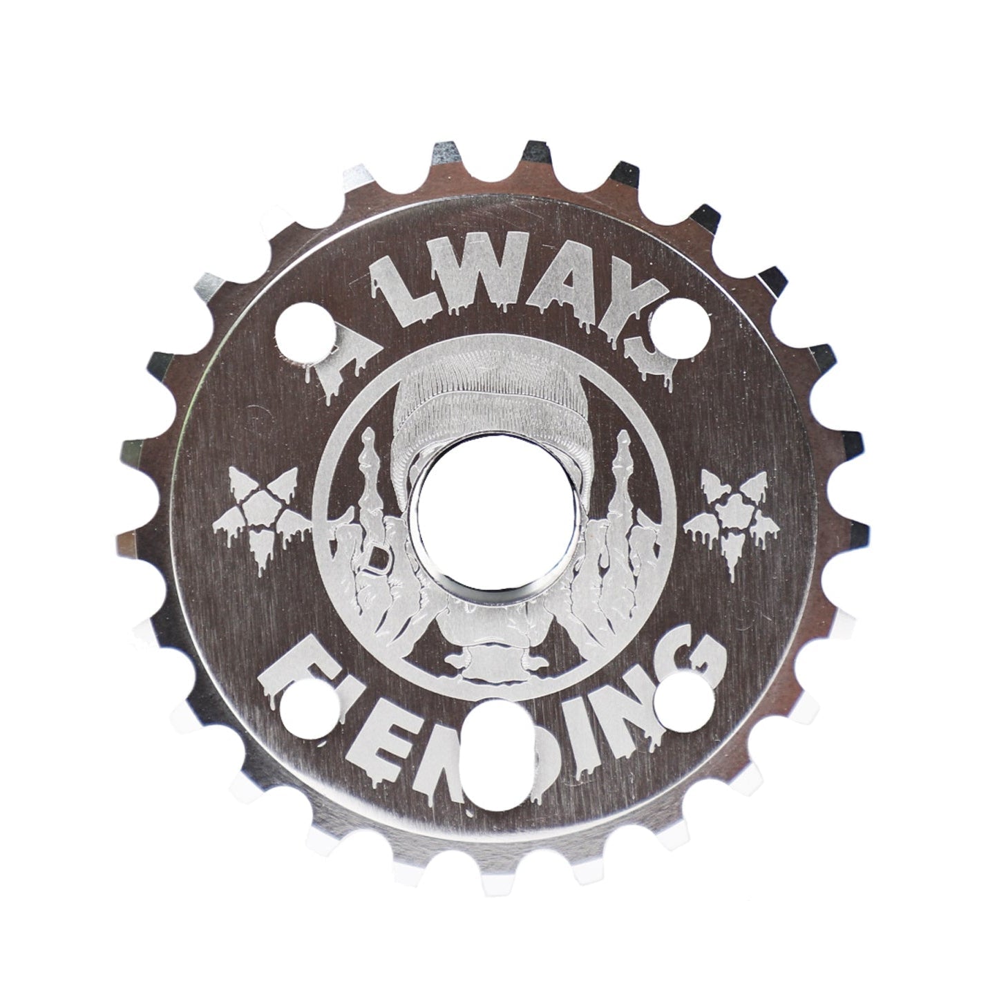 Fiend Reynolds Sprocket - Polished Silver 25 Tooth