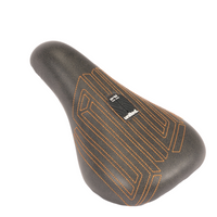 United Squad Fat Pivotal Seat Black With Orange Stitch