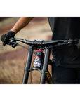 AH1 35 - Title MTB Black Alloy Mountain Bike Handlebar Mounted On Downhill Bike Carson Storch