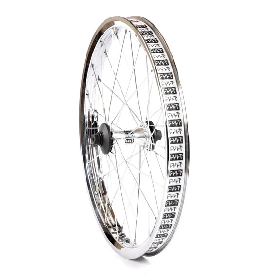 Cult Crew V2 Front Wheel With Guards - Chrome 10mm (3/8")