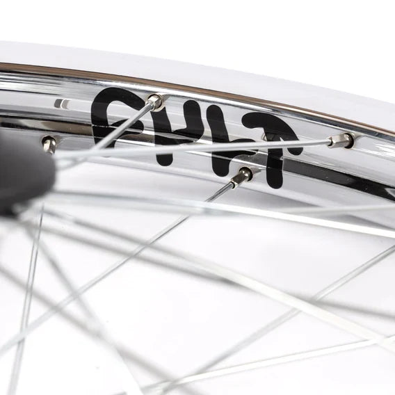 Cult Crew V2 Front Wheel With Guards - Chrome 10mm (3/8")