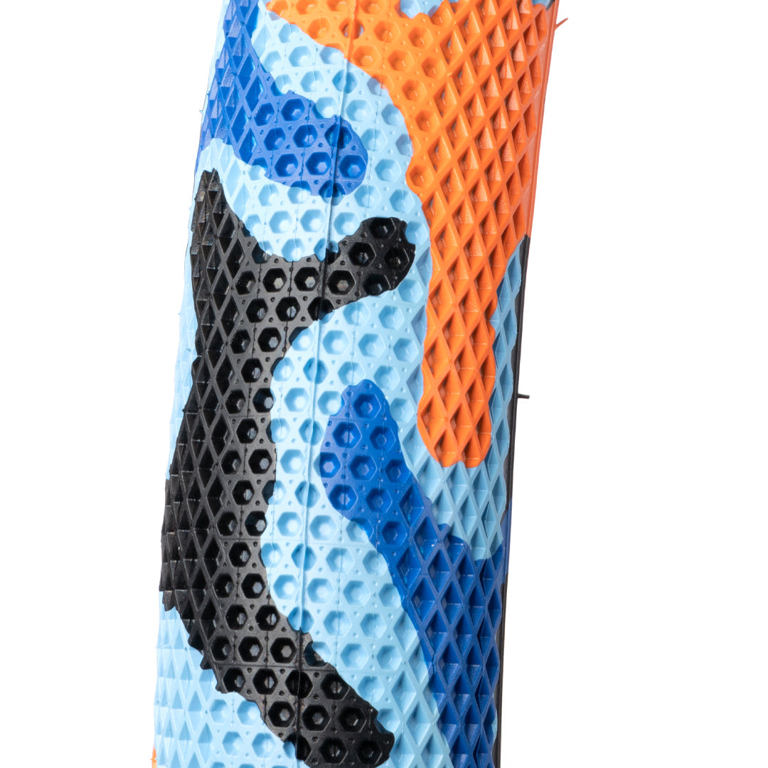 Cult Vans Tyre 20" - Blue / Orange Camo With Black Sidewall 2.40"
