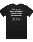 Cult Just A Lot T-Shirt - Black