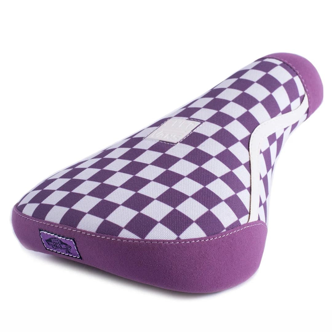 Cult X Vans Old Skool Padded Pivotal Seat - Purple/White Checkers, Gum Base