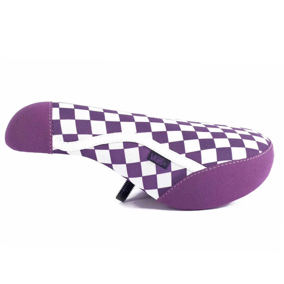 Cult X Vans Old Skool Padded Pivotal Seat - Purple/White Checkers, Gum Base