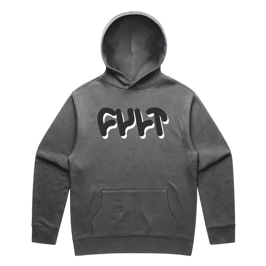 Cult BMX Drop Shadow Hoodie - Faded Black