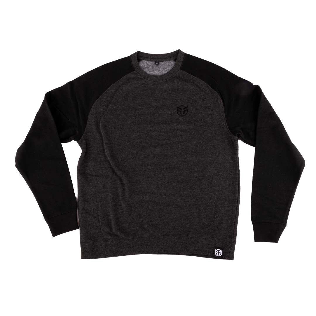 Federal Embroidered Crew Sweatshirt - Grey/Black