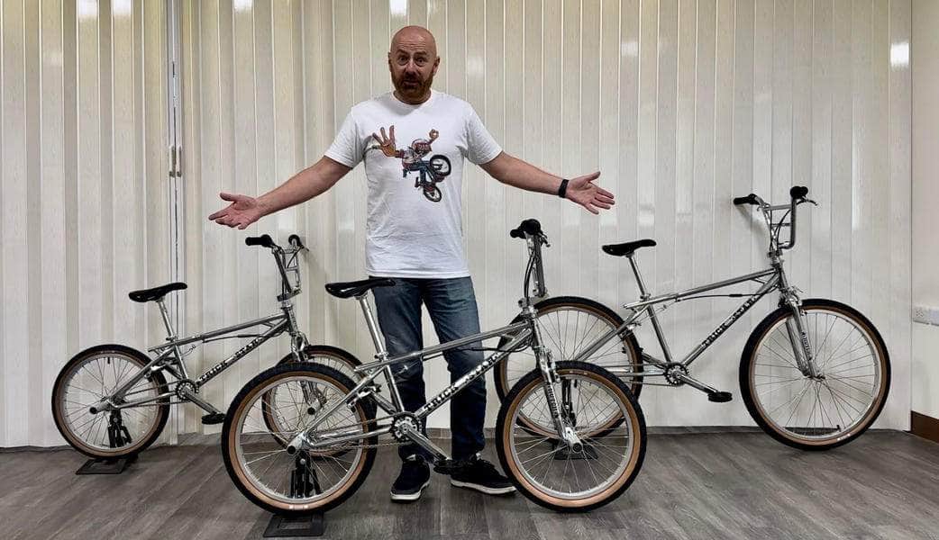 Hutch Old School BMX Hutch Trick Star Complete 26&quot; Bike Chrome