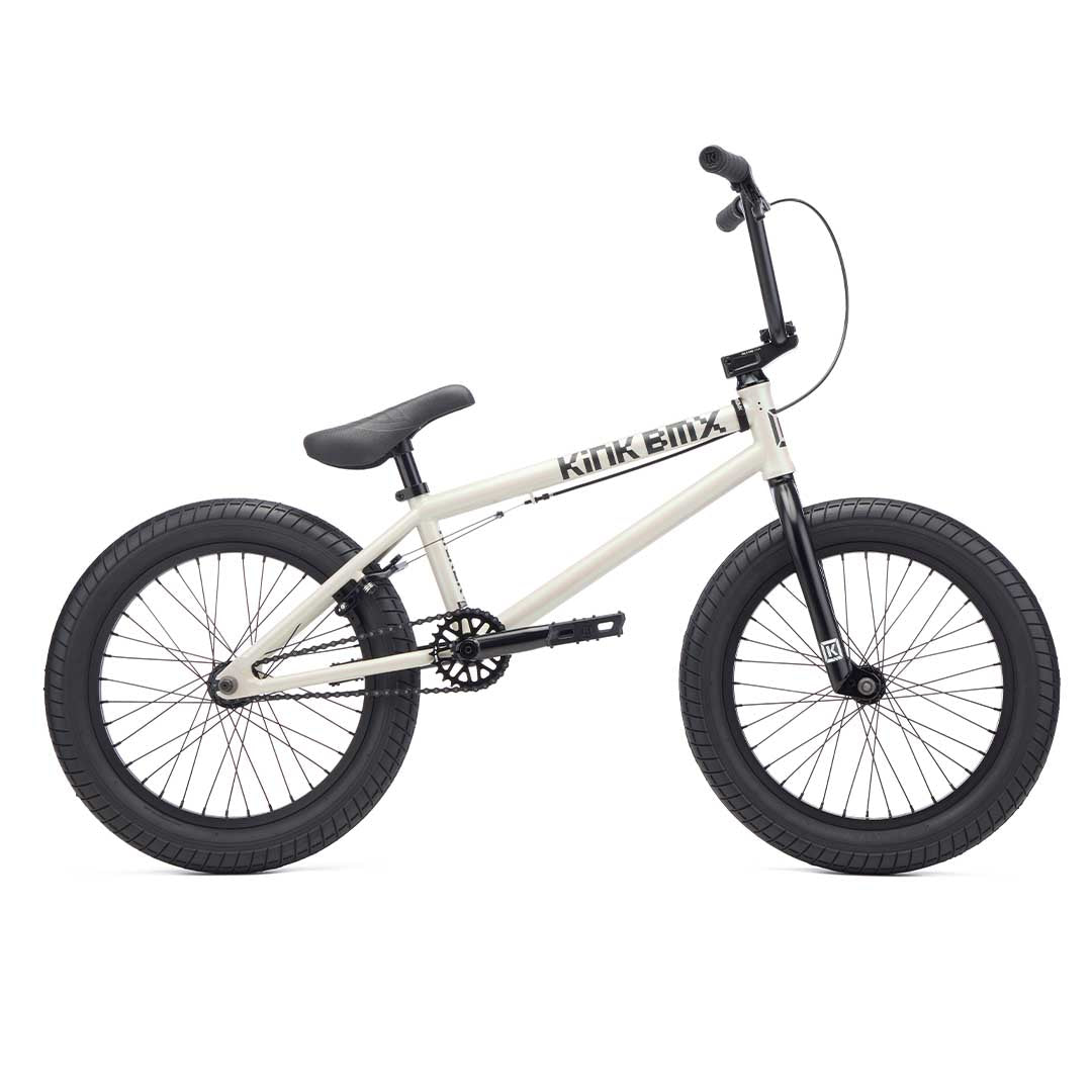 Kink 2027 Kicker 18" Bike - Glacier White complete BMX bike