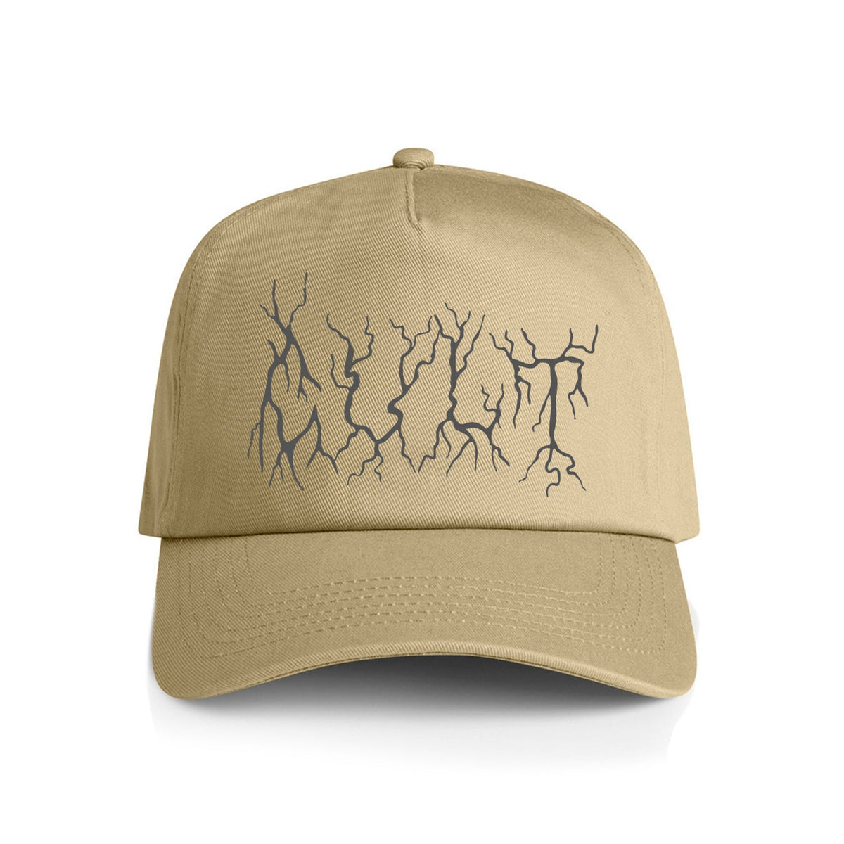 Cult Metal 5 Panel Cap - Beige