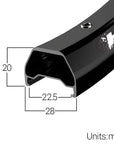 Halo Chaos 26" Rim - Black