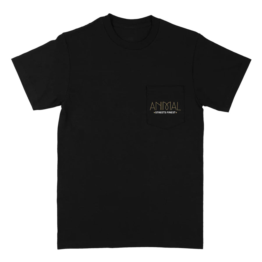 Animal Fine Line T-Shirt Black