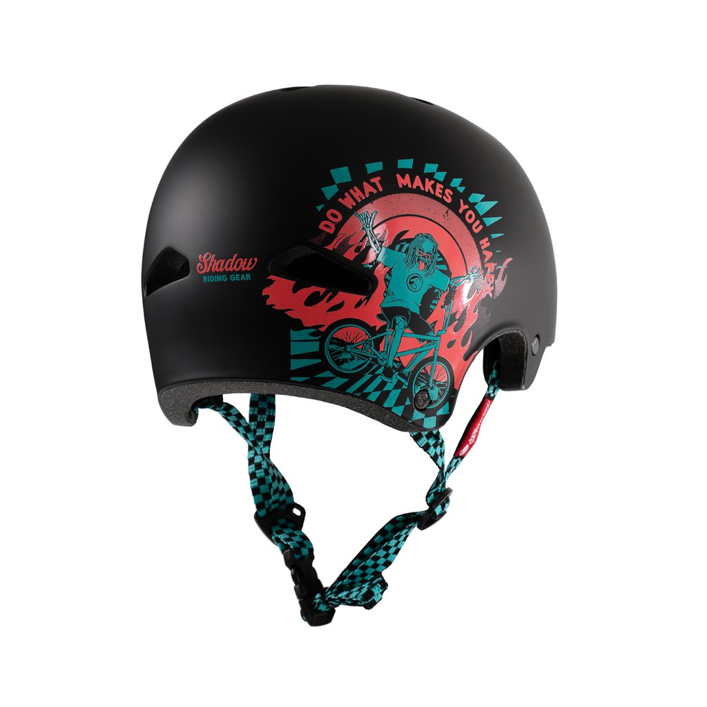 Shadow Big Boy V2 Feather Weight In-Mold Helmet - Matt Black - Waller BMX