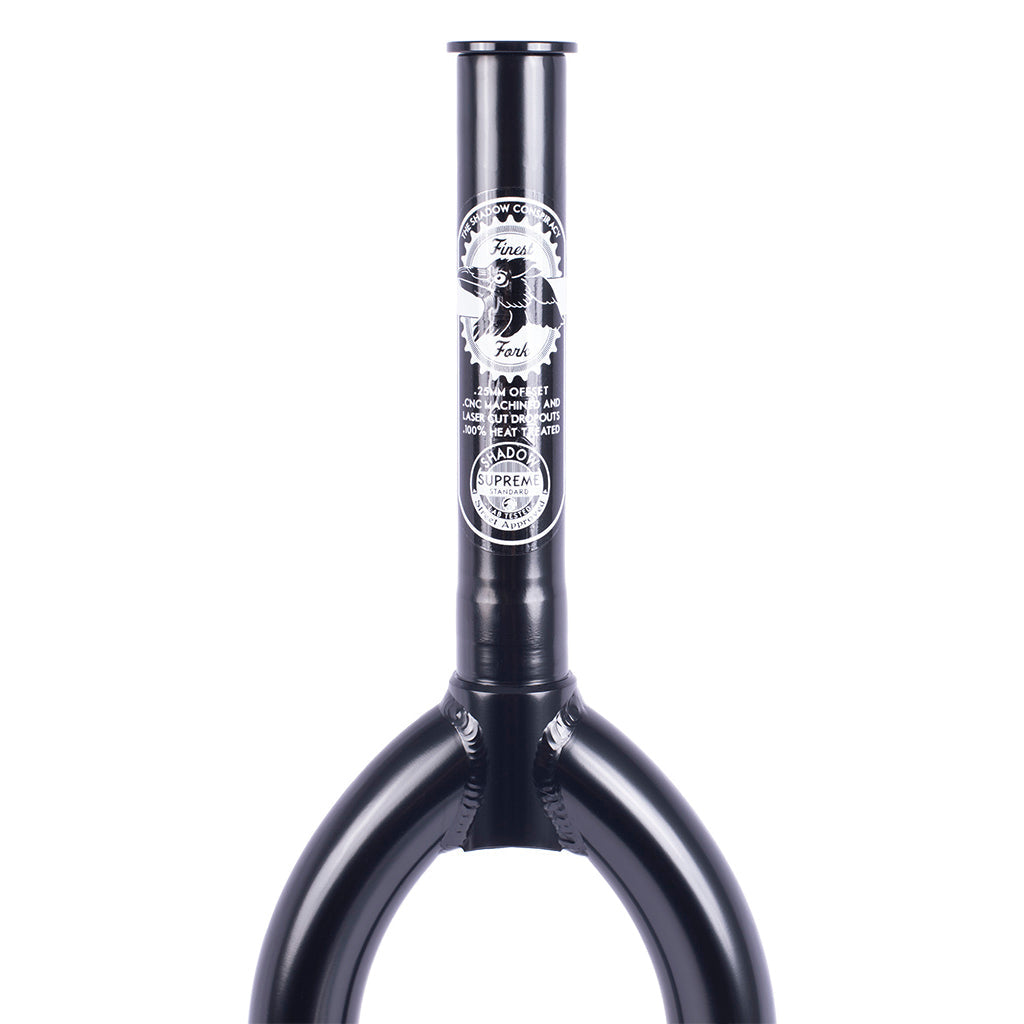 Shadow Finest 25 Fork - Matt Black 25mm Offset - Waller BMX
