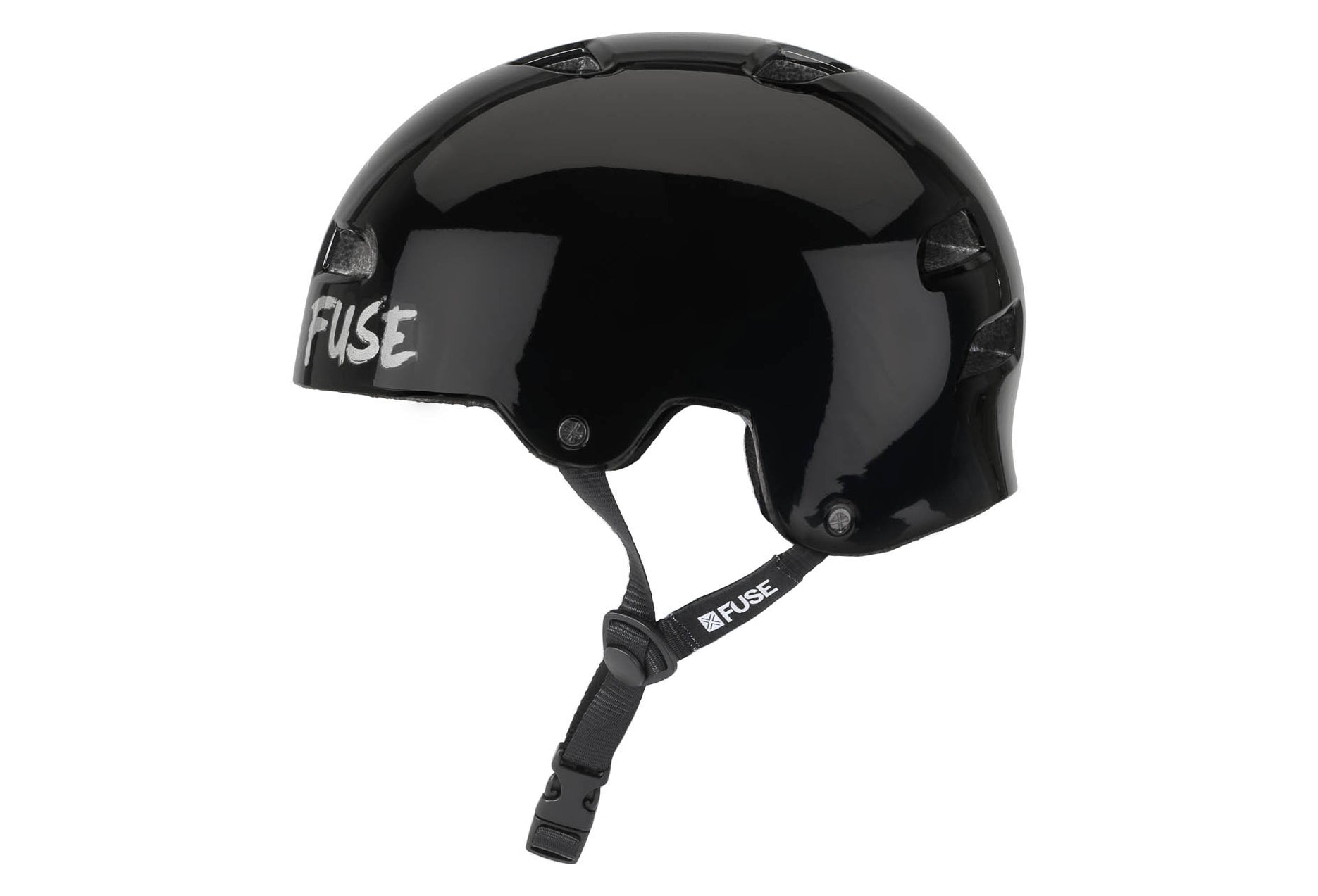 Fuse Alpha Helmet - Glossy Black - Waller BMX