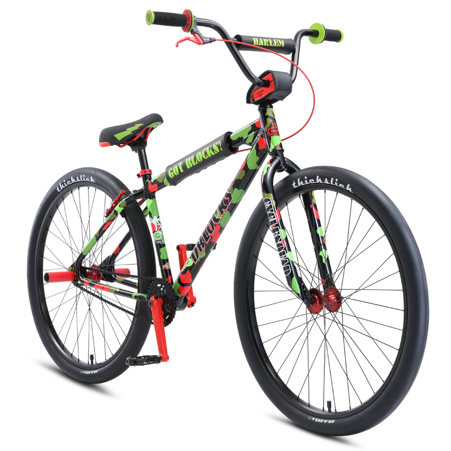SE Bikes D Blocks Big Ripper 29 Bike Green Red Camo Waller BMX