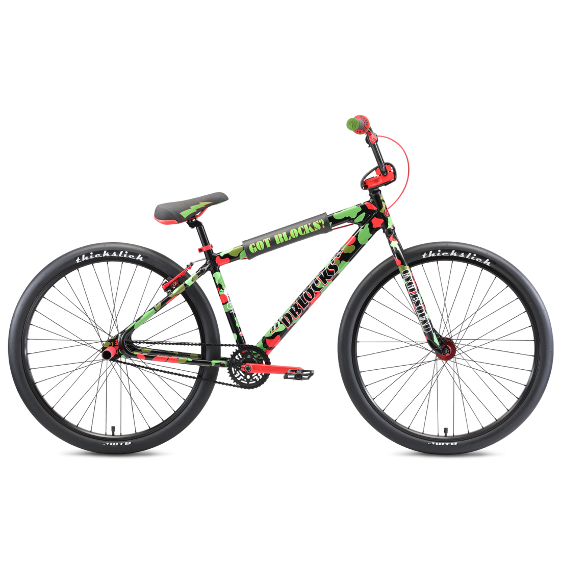 SE Bikes D Blocks Big Ripper 29" Bike - Green/Red Camo