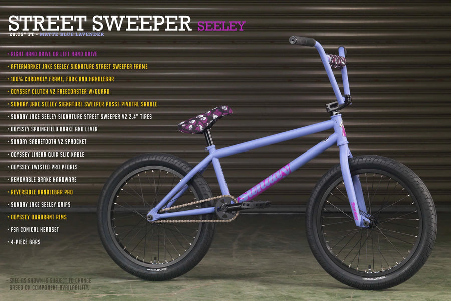 Sunday Street Sweeper - Jake Seeley Signature 20" Complete BMX Bike