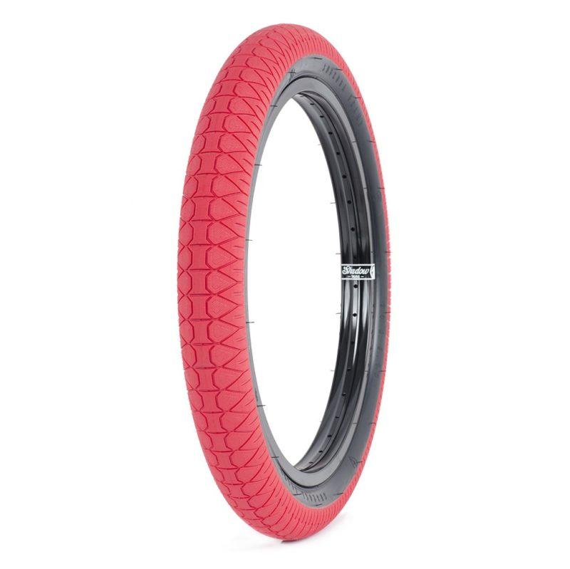 Subrosa Designer Tyre - Red With Black Sidewall 2.40&quot; - Waller BMX