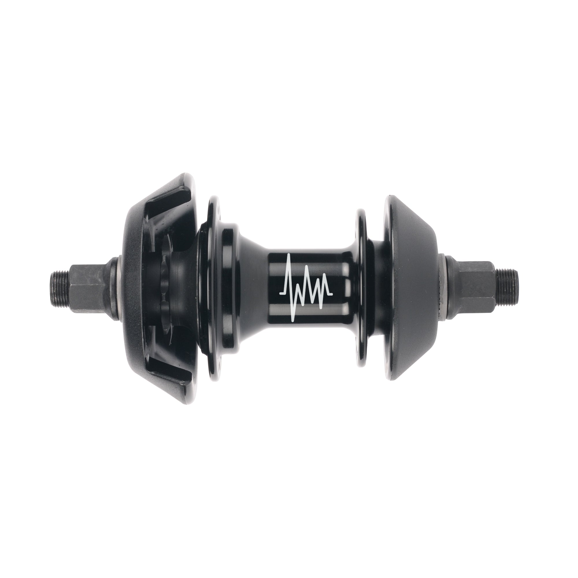 United Bikes Audio Cassette Male Rear Hub With Guards - Black - Waller BMX