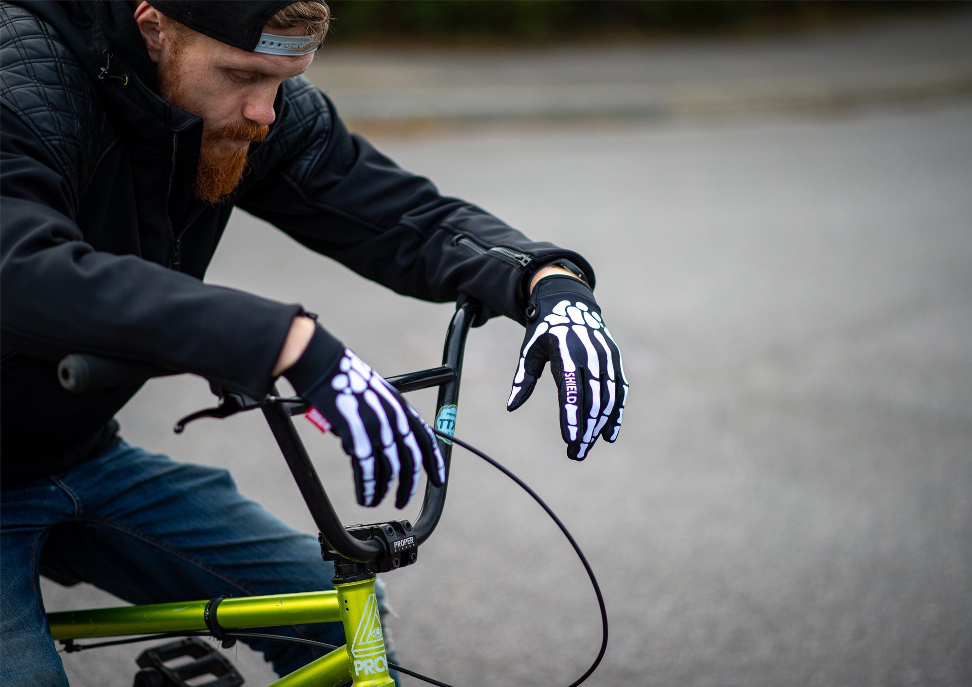 Shield Protectives Gloves - Skeleton - Waller BMX