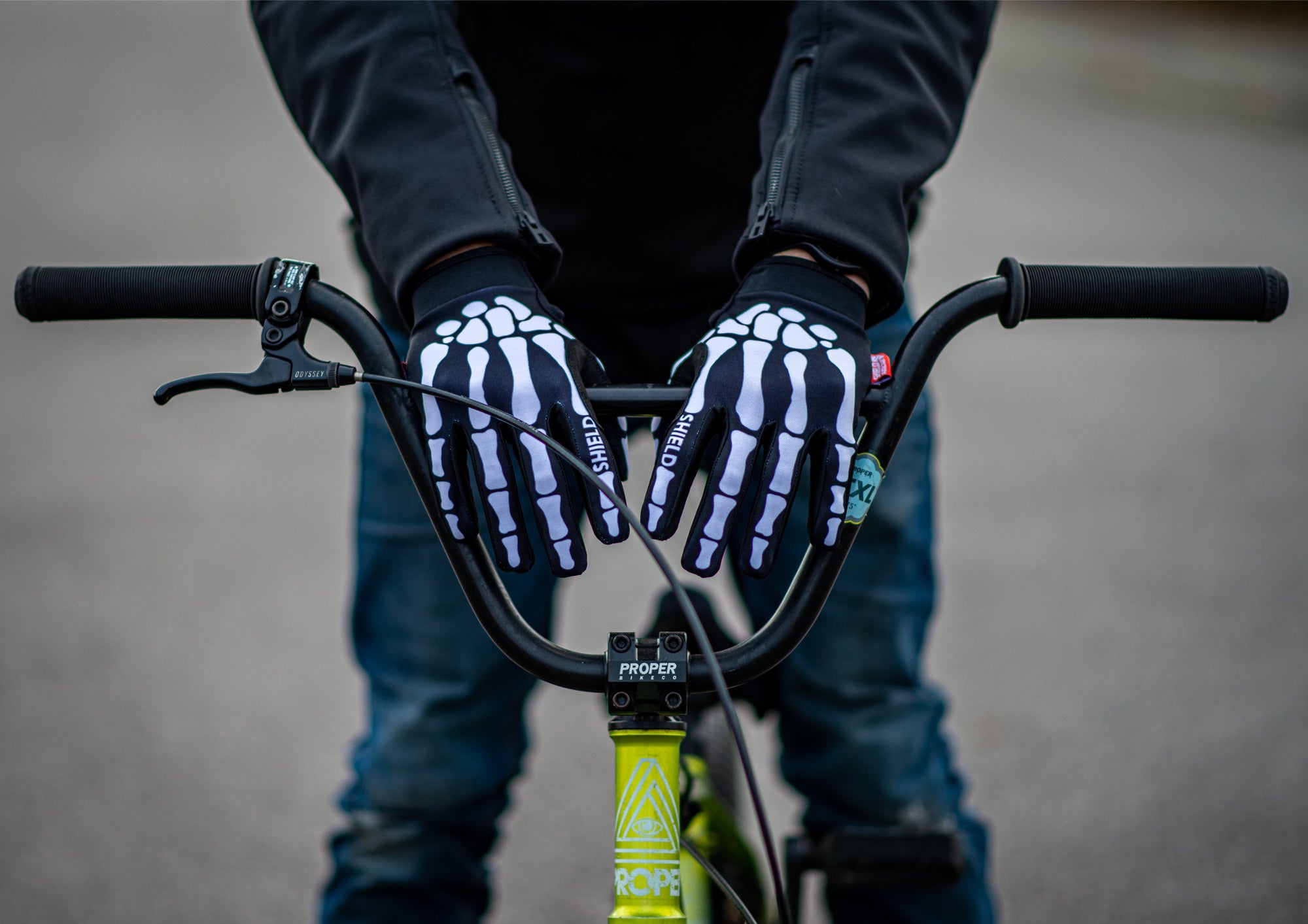 Shield Protectives Gloves - Skeleton - Waller BMX