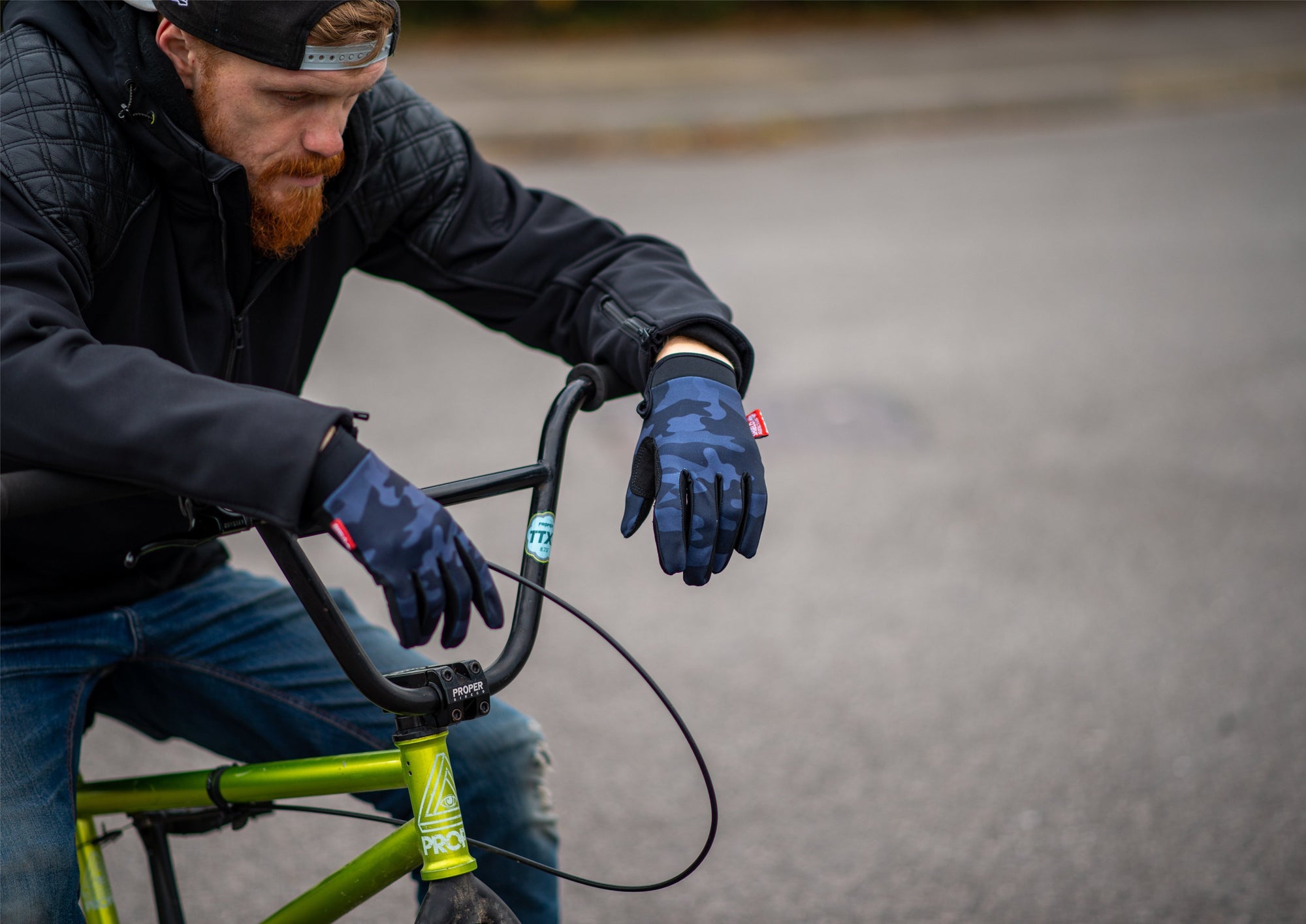 Shield Protectives Gloves - Black Camo - Waller BMX