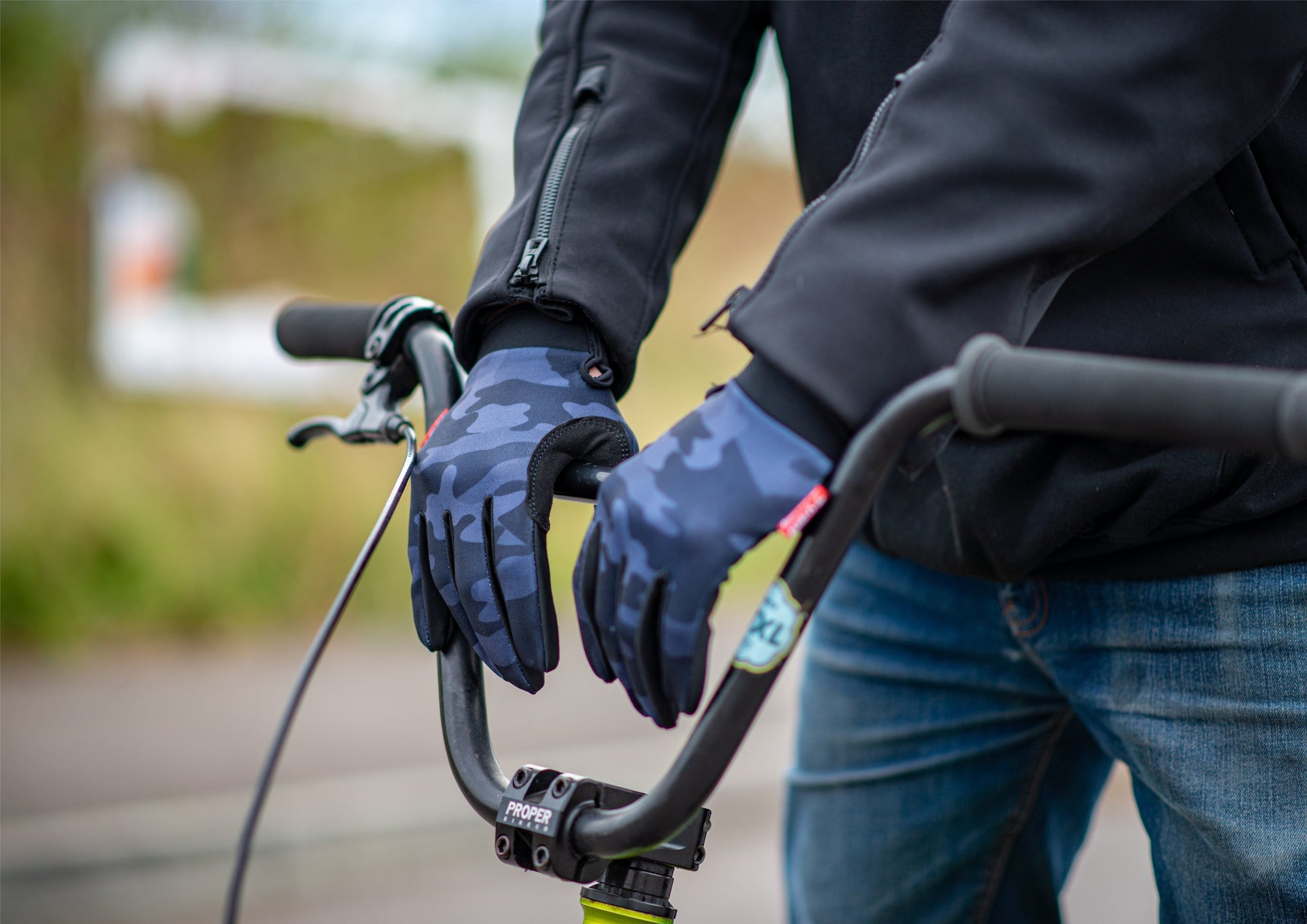 Shield Protectives Gloves - Black Camo - Waller BMX