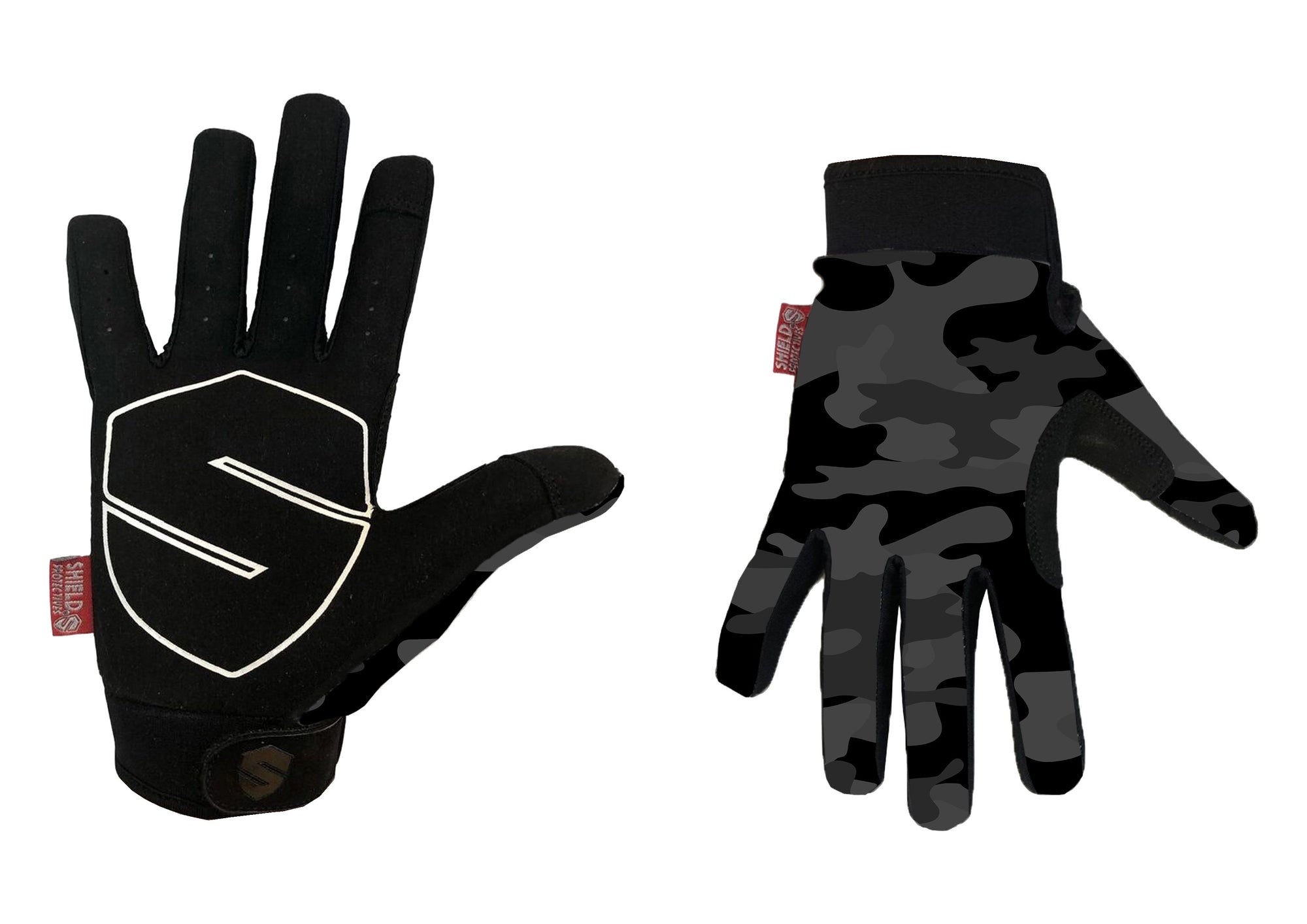 Shield Protectives Gloves - Black Camo - Waller BMX