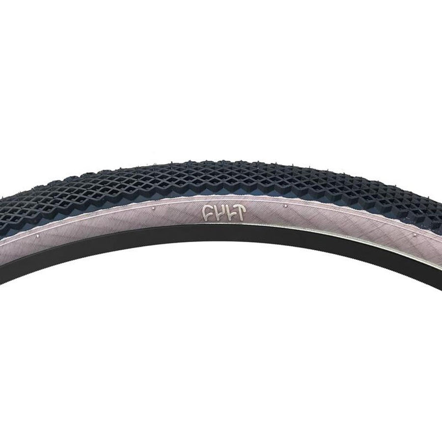 Cult 26" Vans Tyre - Black With Skin Sidewall 2.10"