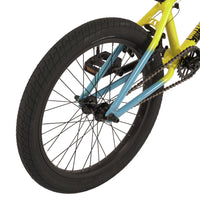 United Supreme 20.5" Complete BMX Bike Yellow/Turquoise