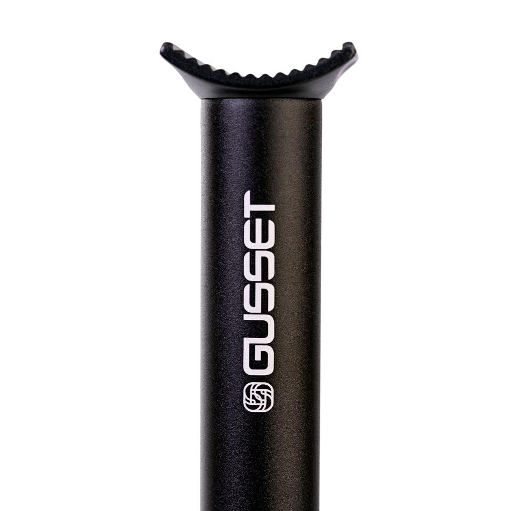 Gusset MTB Pivotal Seat Post 330mm Black