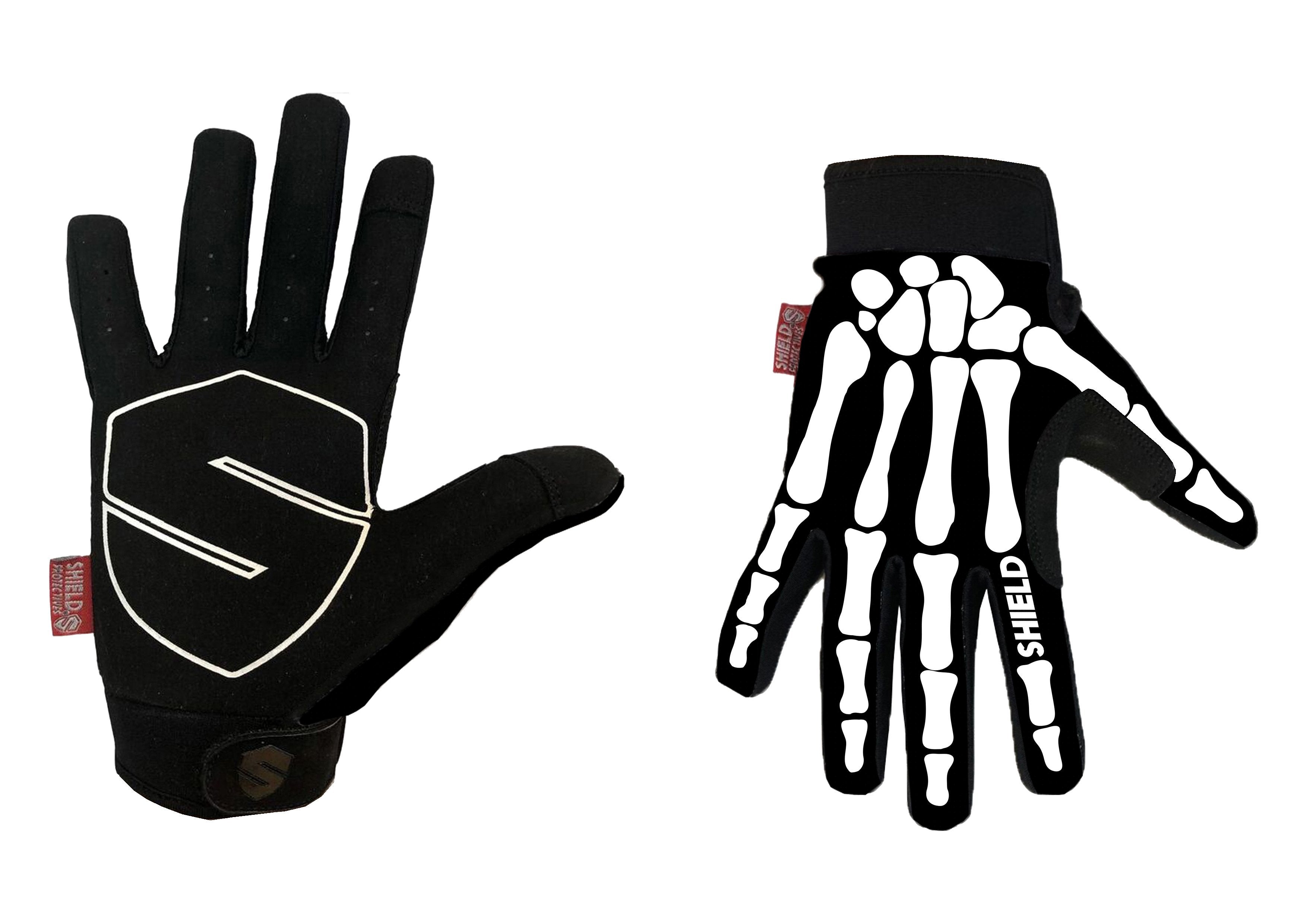 Shield Protectives Gloves - Skeleton | Waller BMX