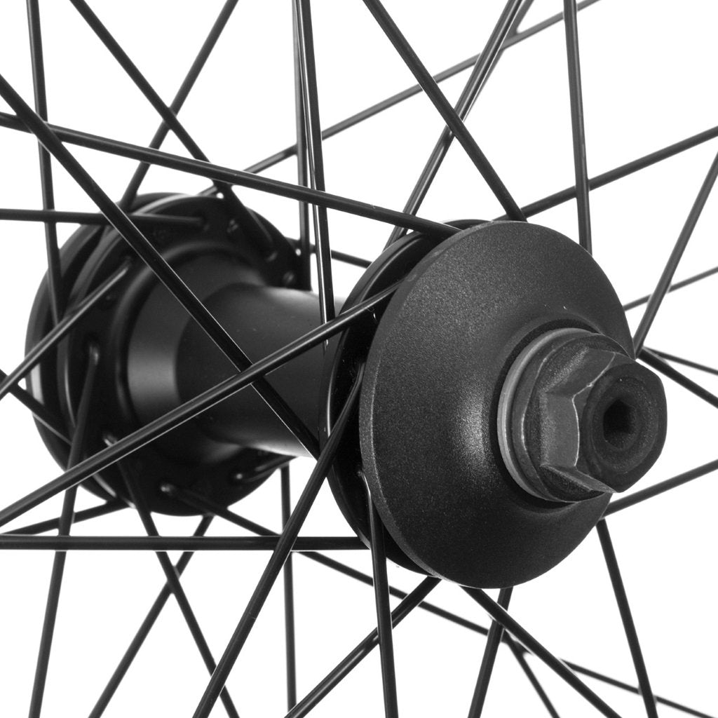 Stranger Crux V2 Front Wheel - Black Hub With Black XL Rim 10mm (3/8")