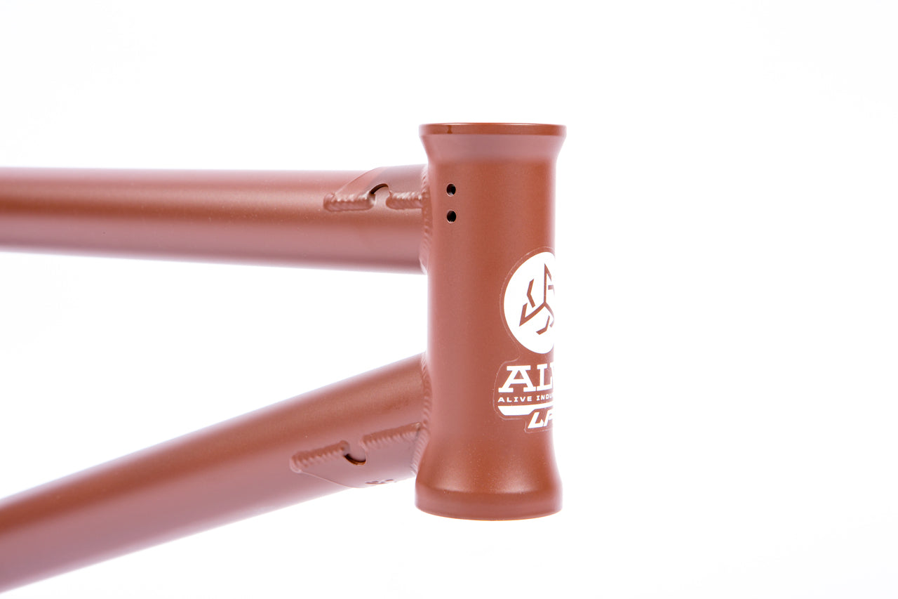 Alive LPL Frame Removable Brake Mount Matte Blood Red - Waller BMX