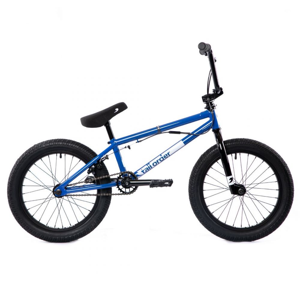 Tall Order Ramp 18" Complete Bike - Gloss Blue With Black Parts - Waller BMX