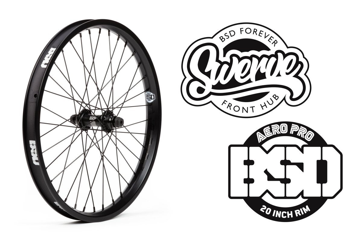BSD Swerve X Aero Pro Front Wheel at 154.99. Quality Rear Wheels from Waller BMX.
