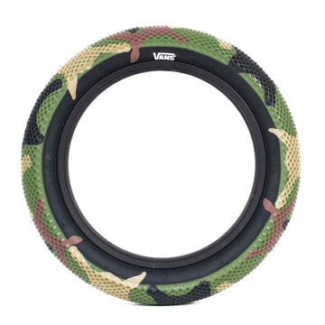 Cult 12" Vans Tyre - Camo With Black Sidewall 2.20" at . Quality Tyres from Waller BMX.