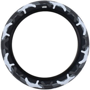 Cult 12" Vans Tyre - Grey Camo With Black Sidewall 2.20" at . Quality Tyres from Waller BMX.
