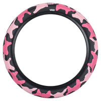 Cult 12" Vans Tyre - Pink Camo With Black Sidewall 2.20" at . Quality Tyres from Waller BMX.