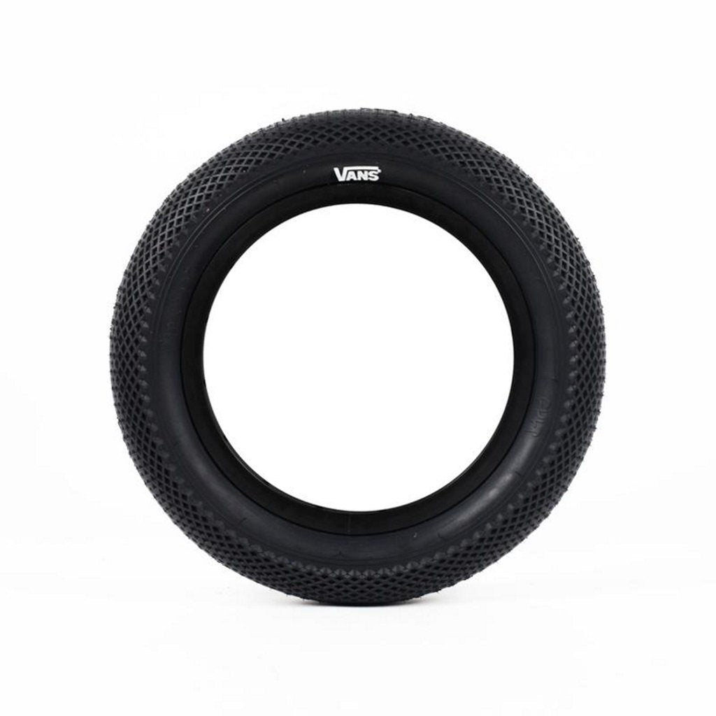 Cult 14" Vans Tyre - All Black 2.20" at . Quality Tyres from Waller BMX.
