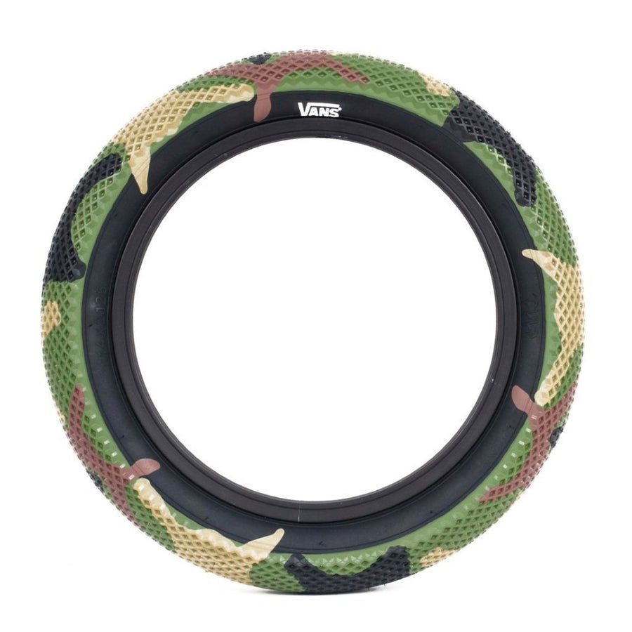 Cult 14" Vans Tyre - Camo With Black Sidewall 2.20" at . Quality Tyres from Waller BMX.