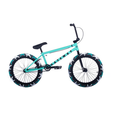 Cult Gateway B BMX Bike - Teal With Black Parts And Teal Camo Tyres 2022