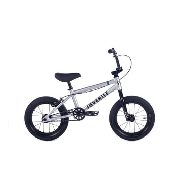 Cult Juvenile B 14" BMX Bike - Silver With Black Parts 2022