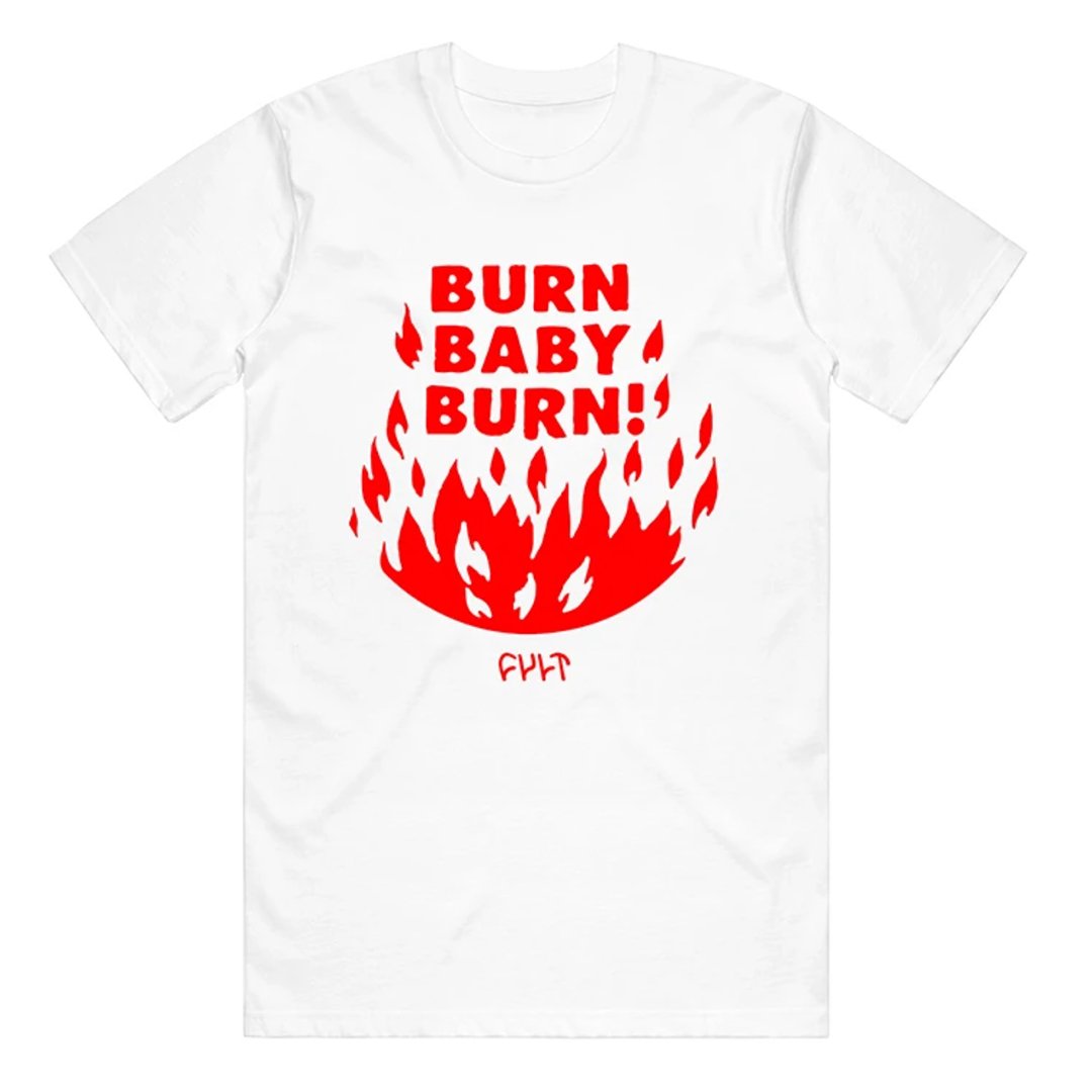 Cult Burn Baby T-Shirt - White | BMX?id=15436073992261