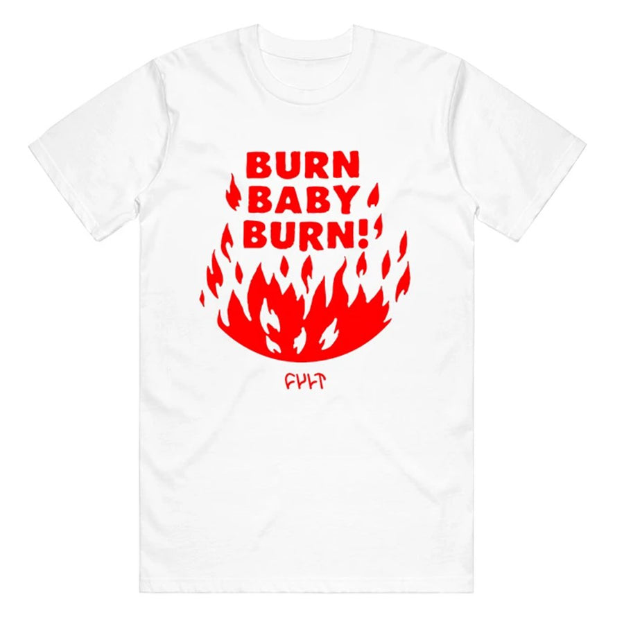 Cult Burn Baby T-Shirt - White | BMX?id=15436073992261