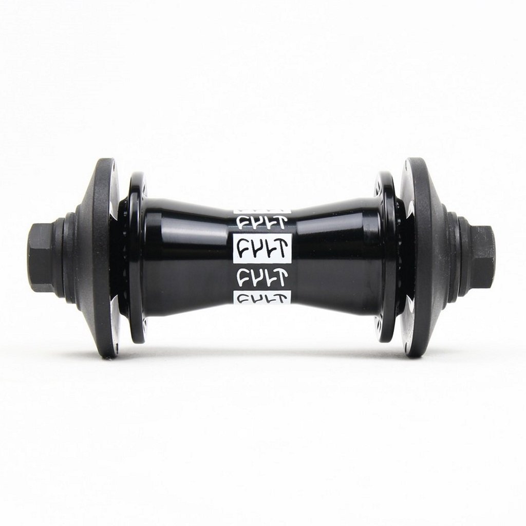 Cult Crew Match Front Wheel With Guards - Black 10mm (3/8") at . Quality Front Wheels from Waller BMX.