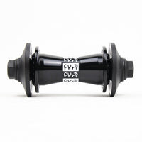 Cult Crew Match Front Wheel With Guards - Black 10mm (3/8") at . Quality Front Wheels from Waller BMX.